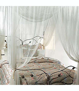 Dosel grande para cama Majesty® de poliéster, color marfil