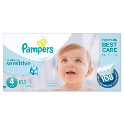 Pampers® Swaddlers Sensitive™ 108-Count Size 4 Economy Pack Diapers