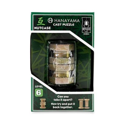 Hanayama 2-Piece Level 6 Nutcase Cast Puzzle - Bed Bath ...