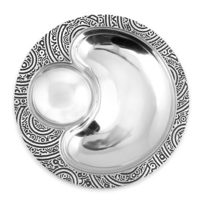 wilton armetale river rock chip and dip servewar