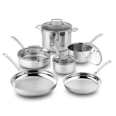 Cuisinart® Kitchen Pro™ Induction Stainless Steel 10-Piece Cookware Set ...