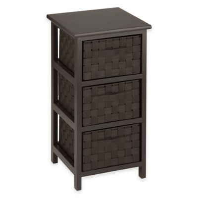 Honey-Can-Do® 3-Drawer Woven Strap Storage Chest in Espresso - Bed Bath ...