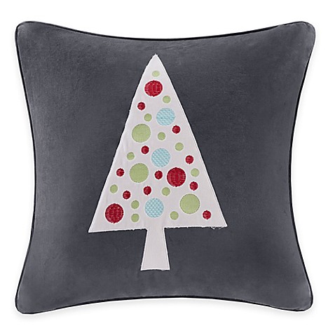 Buy Madison Park Novelty Tree Velvet Square Throw Pillow from Bed Bath & Beyond