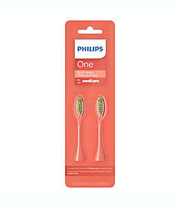 Cabezales para cepillo de dientes Philips One by Sonicare® color coral
