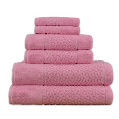 Mei-tal Turkish Cotton Jacquard Bath Towels (Set of 6) - Bed Bath & Beyond