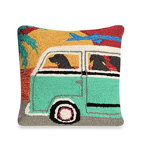 Liora Manne Frontporch Beach Trip Sunset Square Throw Pillow - Bed Bath & Beyond
