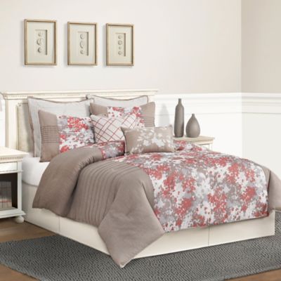 Skye Comforter Set in Taupe - Bed Bath & Beyond