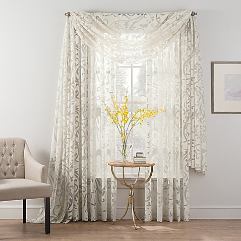 Curtains Ideas bed bath & beyond curtains and drapes : Smart Sheer⢠Insulated Burnout Voile Sheer Window Treatments - Bed ...