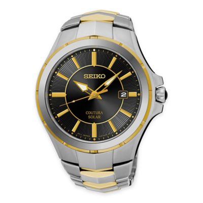 Seiko Coutura Men's Solar Watch in Two-Tone Stainless Steel with ...