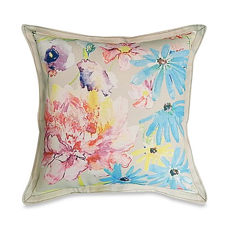 Colorful Floral Arrangement Square Throw Pillow - Bed Bath & Beyond