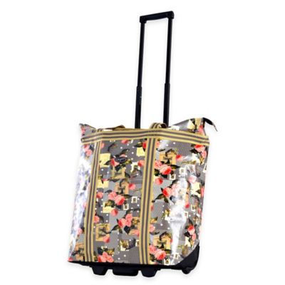 olympia usa cosmopolitan rolling shopper tote