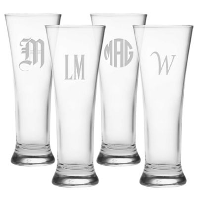 Buy Susquehanna Glass Michelangelo Pilsner Glasses (Set of 4) from  Bed Bath & Beyond