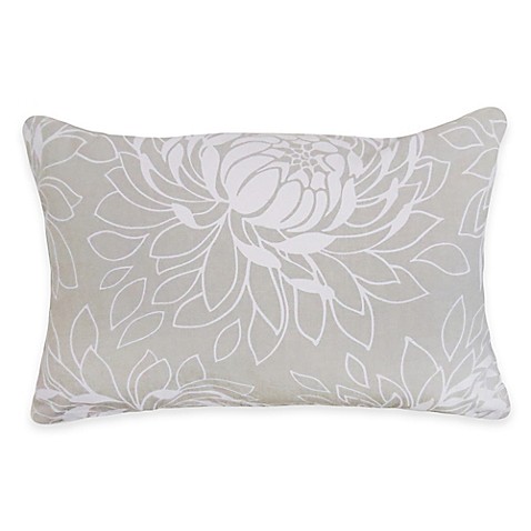 Buy Park B. Smith The Vintage House Lotus Oblong Throw Pillow in Grey from Bed Bath & Beyond