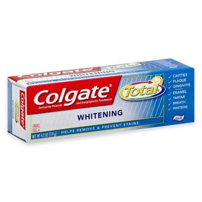 Colgate Total® 6 oz. Whitening Gel Toothpaste - Bed Bath & Beyond