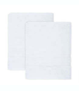 Set de toallas de medio baño de algodón Simply Essential™ color blanco brillante