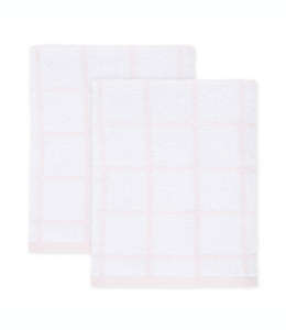 Set de toallas de medio baño de algodón Simply Essential™ color rosa agua