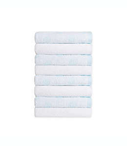 Set de toallas faciales de algodón Simply Essential™ color azul