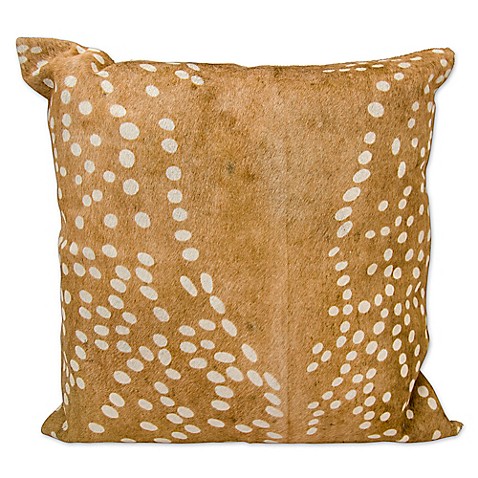 Mina Victory Axis Deer Print Square Throw Pillow - Bed Bath & Beyond