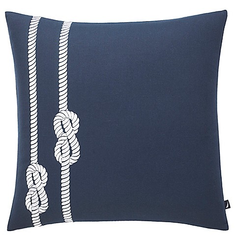 Nautica Rope Square Throw Pillow in Navy - Bed Bath & Beyond