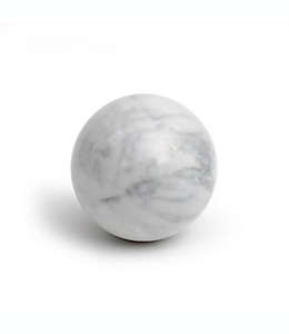 Esfera decorativa Vunder™ con diseño marmoleado color blanco