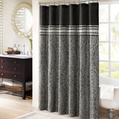 Madison Park Barton 72-Inch x 72-Inch Jacquard Shower ...