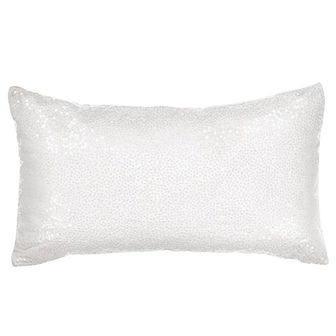 Buy Bed Inc. Antoinette Oblong Throw Pillow in White from Bed Bath & Beyond