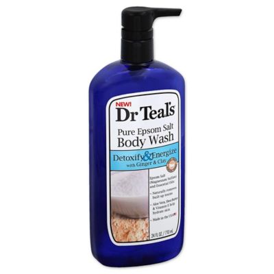 teal dr epsom pure detoxify energize ginger wash clay salt oz body