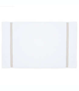 Tapete de algodón para baño Nestwell™ Hygro® Fashion Stripe con líneas color café claro