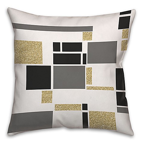 Buy Modern Art Geometric Square Throw Pillow from Bed Bath & Beyond