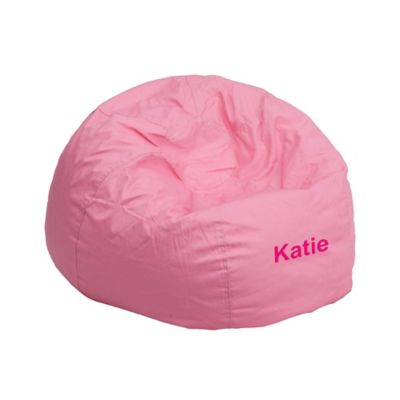 Buy Flash Furniture Personalized Kids Small Bean Bag Chair in Pink from Bed Bath \u0026 Beyond