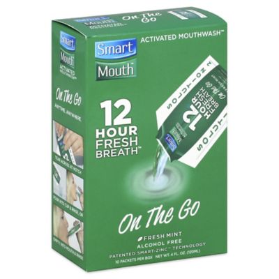 Smart mouth mouthwash travel packs