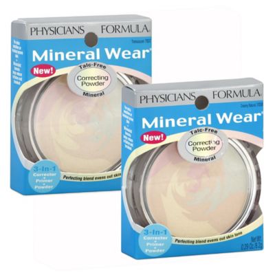 mineral physicians correcting formula powder wear talc