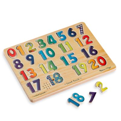 Melissa & Doug® Numbers Sound Puzzle - Bed Bath & Beyond