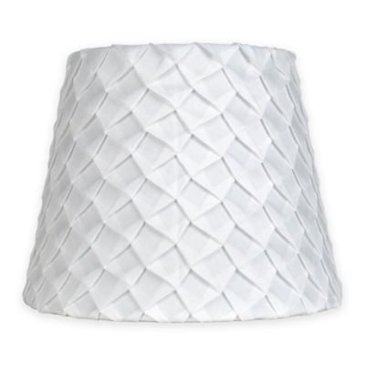 Mix & Match Small 9-Inch Textured Pleat Lamp Shade in White - Bed Bath