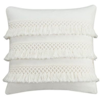 throw pillow chambray dot square bedbathandbeyond bed