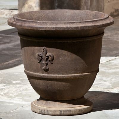 Buy Campania Fleur de Lis Small Urn in Pietra Vecchia from  Bed Bath & Beyond