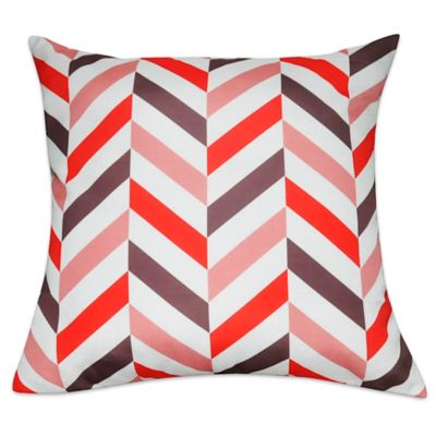 Buy Loom & Mill Chevron Throw Pillow in Coral from Bed Bath & Beyond