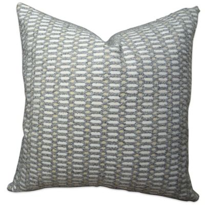 Buy Plutus Circle Joiners Handmade 24-Inch Square Throw Pillow in Grey from Bed Bath & Beyond