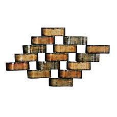 image of Contemporary Waves Metal Wall Art
