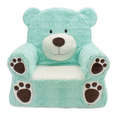 plush teddy bear chair