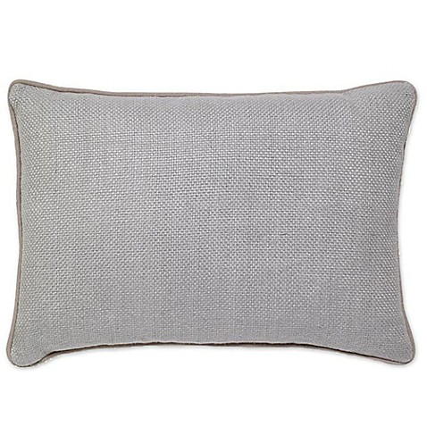 Buy Aura Basket Weave Oblong Throw Pillow in Ice Blue from Bed Bath & Beyond