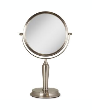 Espejo de tocador Anaheim™, giratorio doble en níquel cepillado