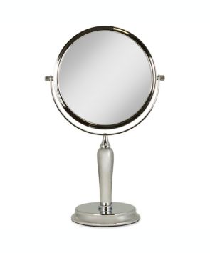 Espejo de tocador giratorio Zadro™ Anaheim™ con aumento 1x/5x color dorado