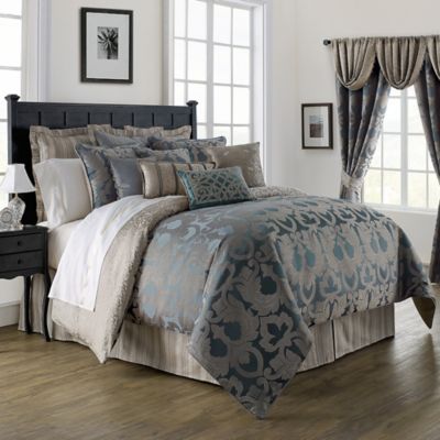 Waterford® Linens Chateau Lake Comforter Set in Slate - Bed Bath & Beyond