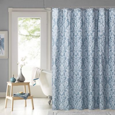 Salona Bay 72-Inch Shower Curtain in Blue - Bed Bath & Beyond