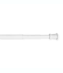 Cortinero de tensión ajustable de metal Maytex® de 1.21 m a 3.04 m color blanco