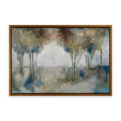 Madison Park Muted Trees At Dusk Framed Canvas Wall Art - Bed Bath & Beyond