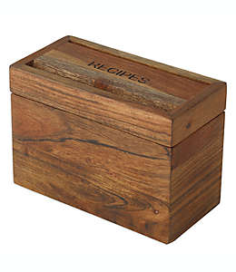Caja de madera para guardar recetas Our Table™