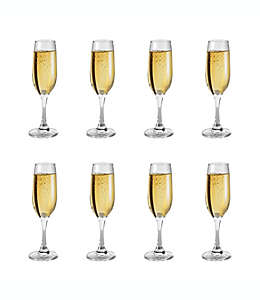 Copas para champaña de cristal Simply Essential™, Set de 8