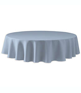 Mantel redondo de poliéster Simply Essential™ Essentials de 1.77 m color azul